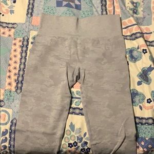 Gymshark Light Gray Camo Leggings